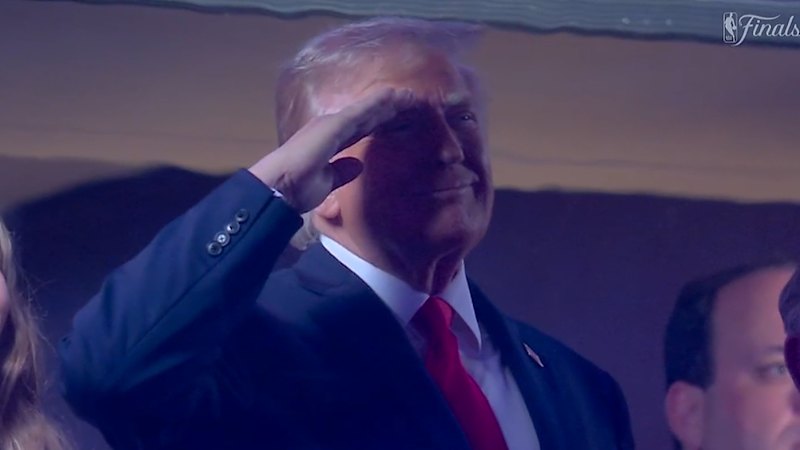 US president booed at NBA Finals game