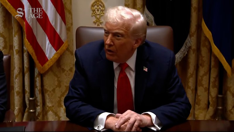 Trump scolds Australian reporter