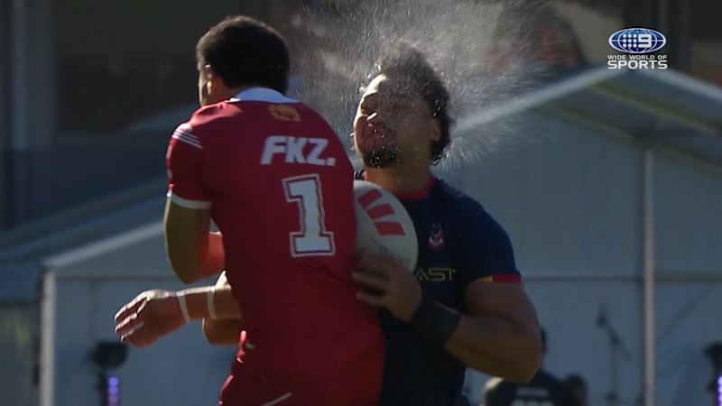 Tongan star cops friendly fire in warm-up