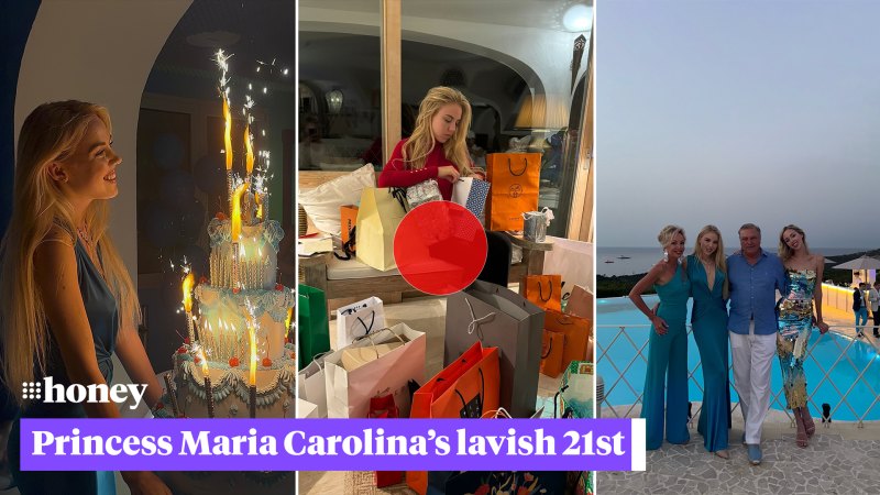 Italian Princess Maria Carolina celebrates lavish 21st birthday