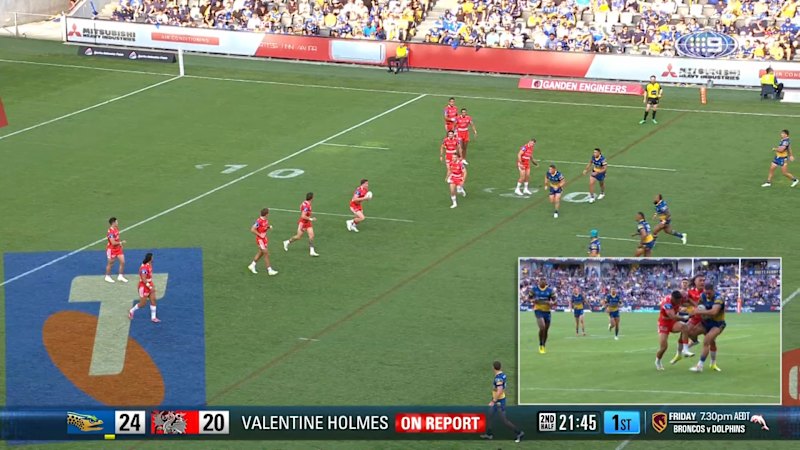 Holmes on report late for shoulder charge