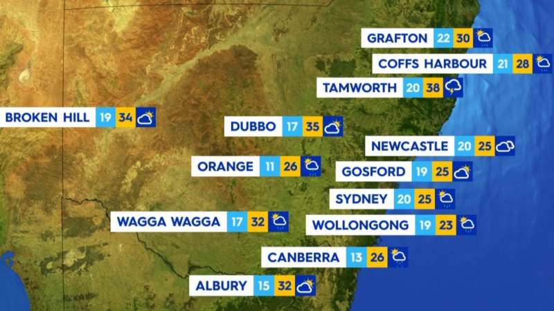 National weather forecast for Thursday January 23