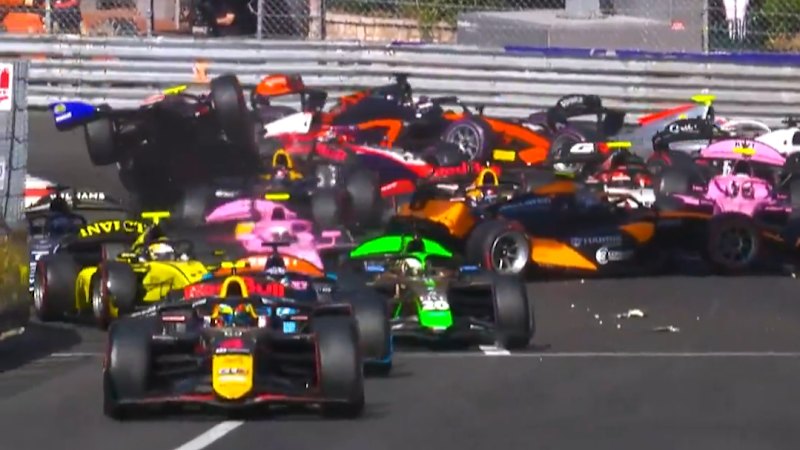 Pileup crash jams Monaco streets before F1 race