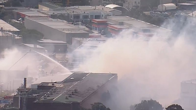Video: Paper Storage Facility in Matraville Goes Up in Flames