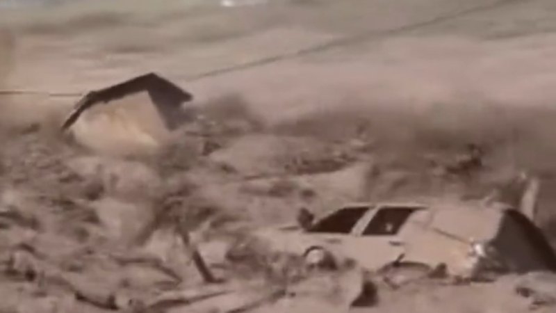 Nepal Red Cross video shows floodwaters rising at full force