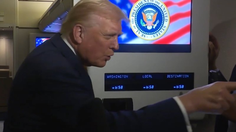 Trump tells reporter 'quiet piggy' after Epstein question