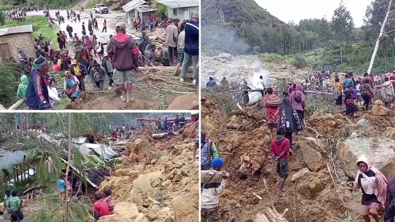 Rescue effort begins after Papua New Guinea landslide