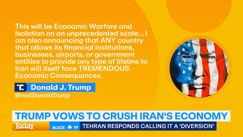 İran, Trump'ın ekonomisini çökertme tehdidine yanıt verdi