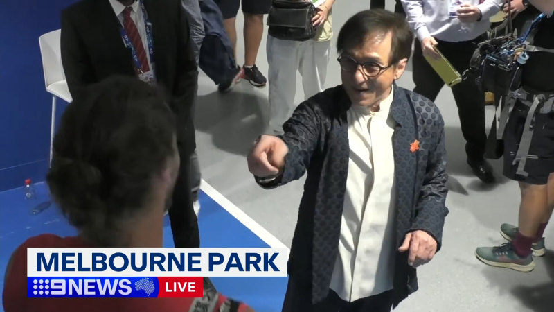 Jackie Chan takes over the Australian Open