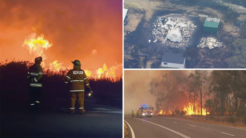 Emergency-level bushfires downgraded in NSW and Queensland