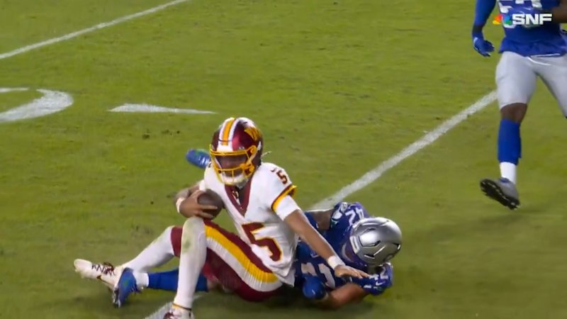 Quarterback's season clouded by gruesome injury