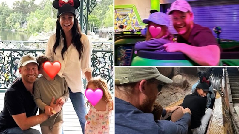 Prince Harry, Meghan Markle and their children enjoy Disneyland