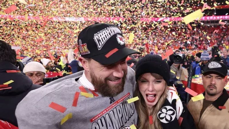 Taylor Swift’s sweet moment with Travis Kelce after Championship victory