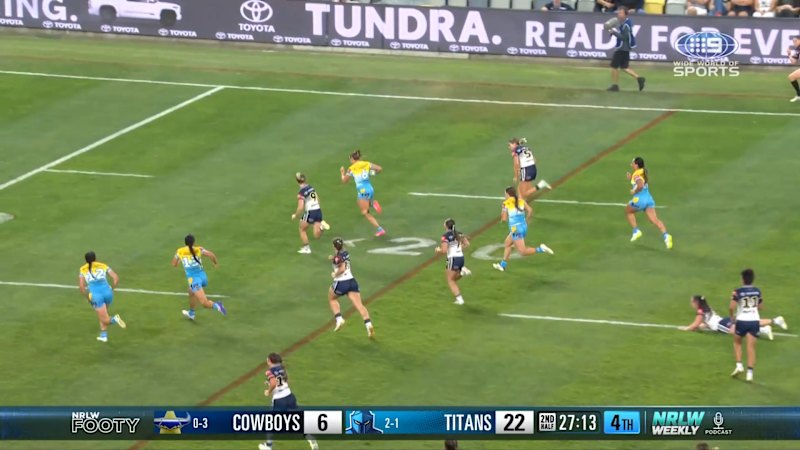 Teagan Levi scores a standout individual try as Titans take on Cowboys