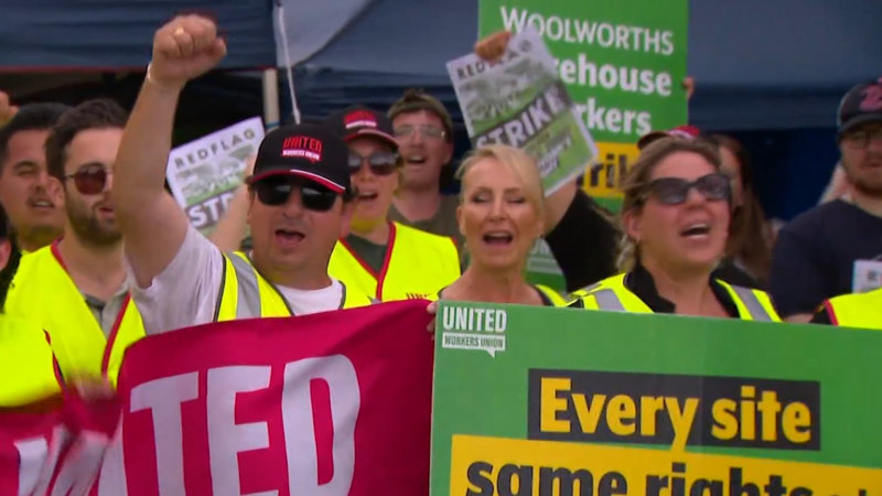 Woolworths says ongoing strike has already cost $50 million in lost food sales