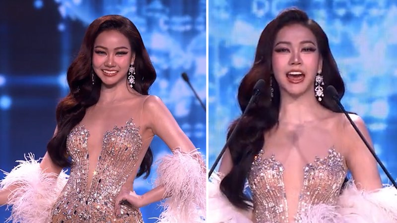 Miss Grand Thailand contestant's teeth fall out on stage