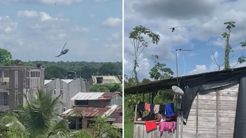 Kolombiya'da askeri helikopter düştü