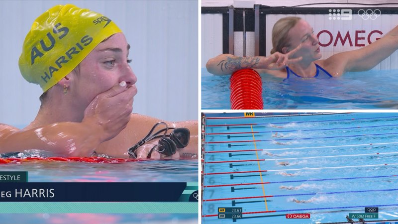 Harris jags silver in 50m freestyle stunner