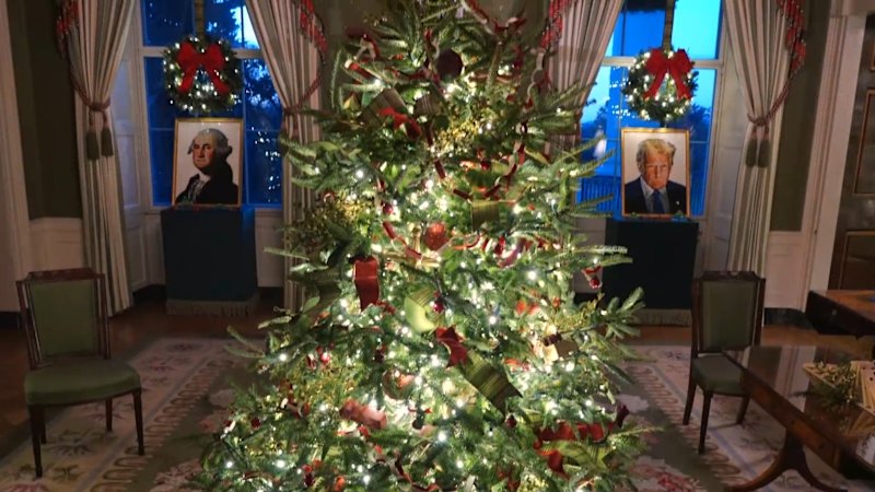 Christmas arrives at the White House