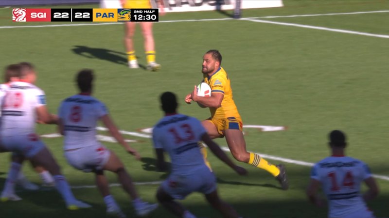 Blake Lawrie sin-binned for shoulder charge on Dylan Walker in Dragons’ final game