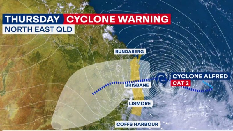 NSW towns preparing for Cyclone Alfred