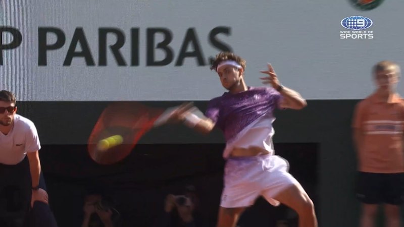 Cobolli returns serve with 'superb' winner