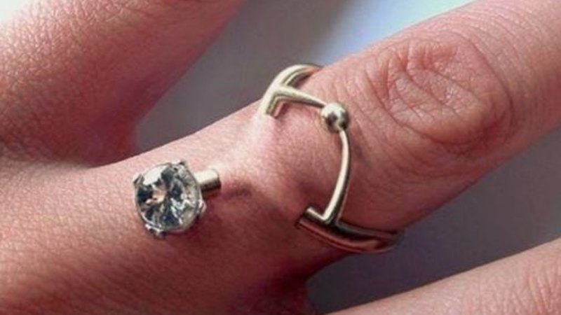 Experts are warning against 'engagement ring' piercings