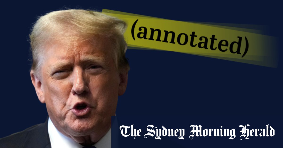 Donald Trump’s reaction after the hush-money trial guilty verdict, annotated