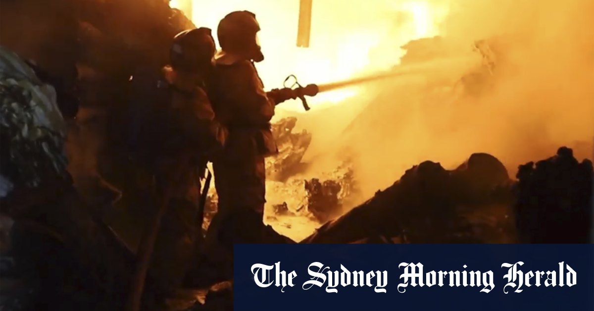 Fears death toll will rise after massive gas explosion burns homes and warehouses