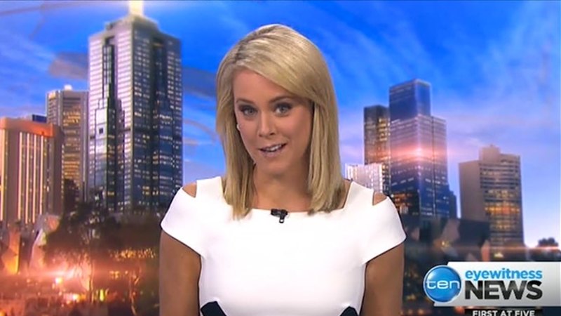 Video: Newsreader falls into fit of giggles