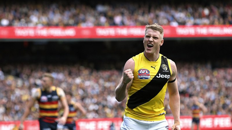 Richmond star Josh Caddy says he is the luckiest bloke in the