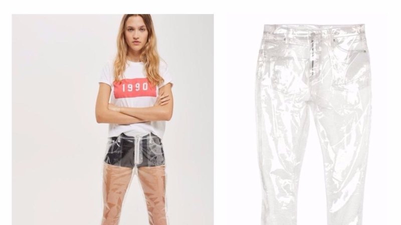 Pvc best sale pants topshop