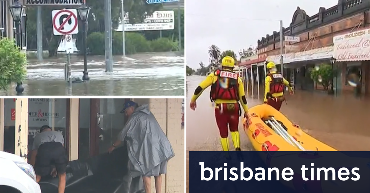 Kota Laidley di Queensland terendam oleh air banjir