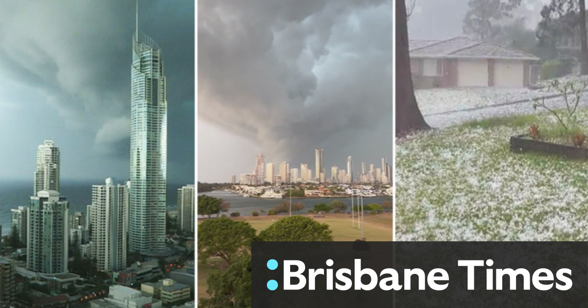 Thunderstorm warnings for south-east Queensland after hail storm batters parts of NSW