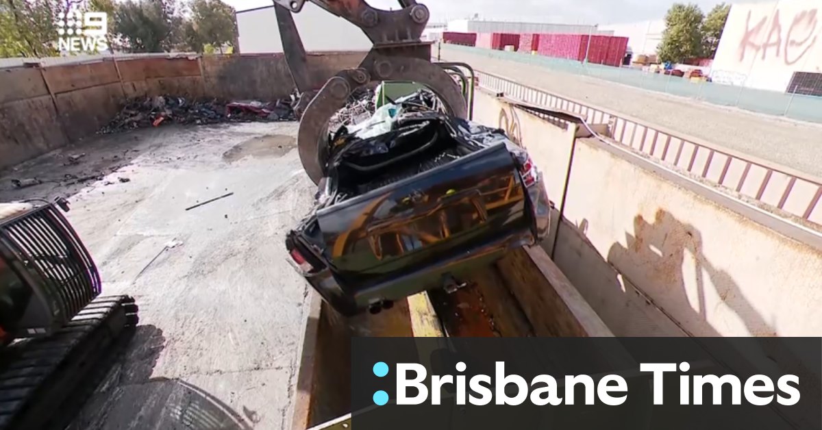 Jailed hoon’s car crushed in South Australia