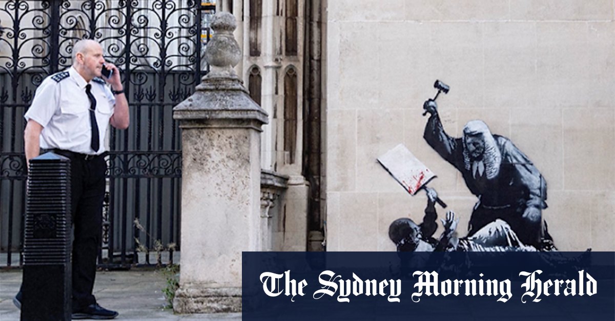 Banksy mural outside London