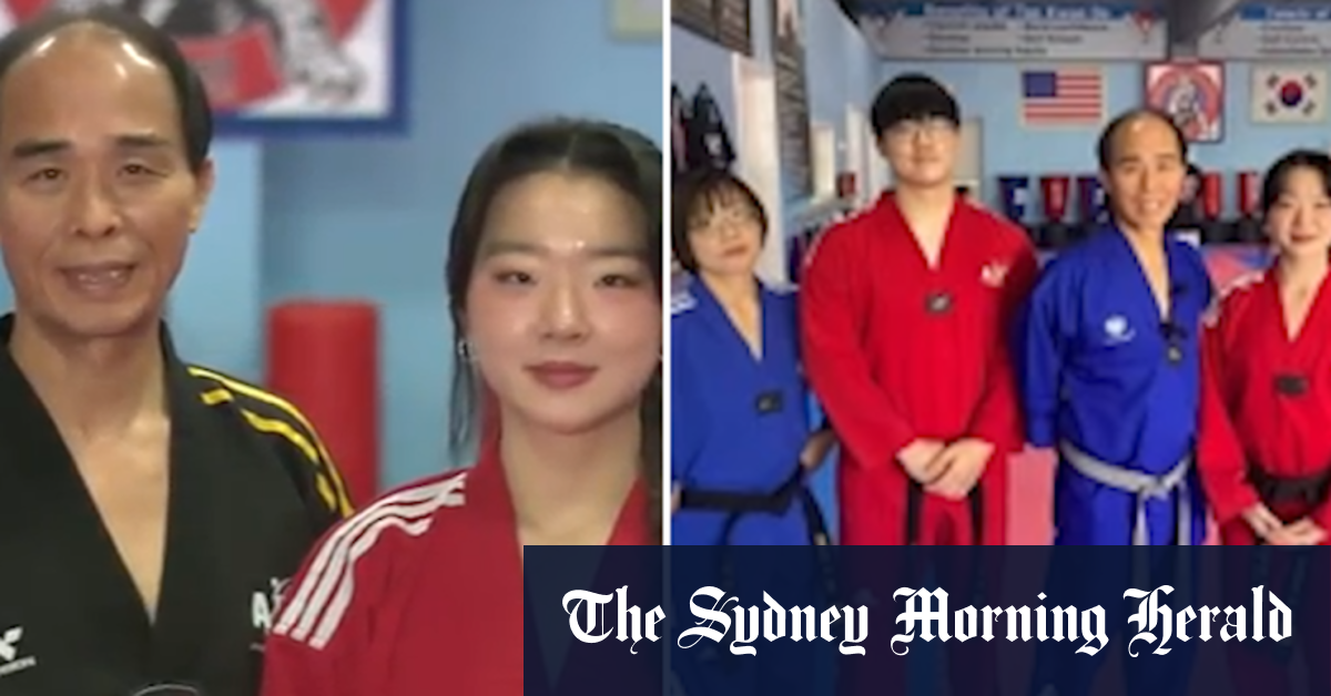 A family of taekwondo athletes heard a woman’s screams and jumped into action