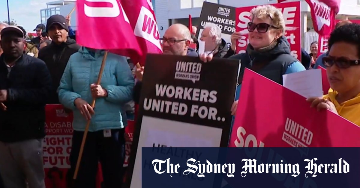 Health Support Workers Demand Fair Pay Rise, Stage Protest Outside Treasurer's Office