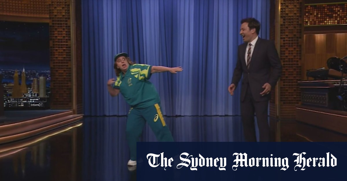 Jimmy Fallon’s cheeky tribute to viral Australian breakdancer Raygun