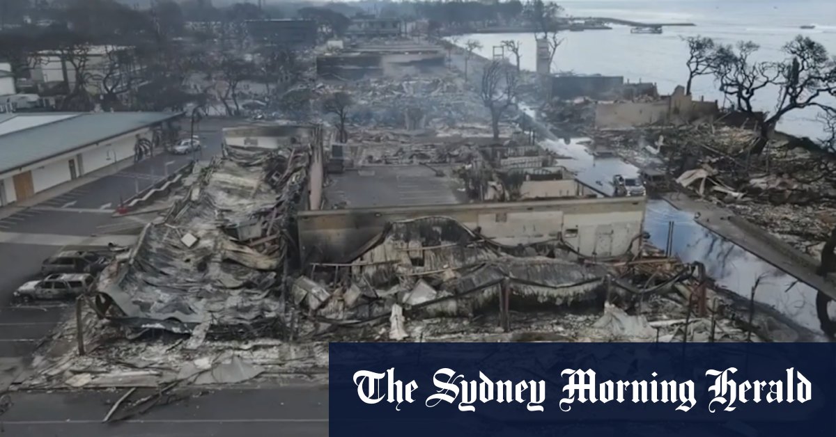 New footage captures Hawaii wildfire devastation in worst-hit town