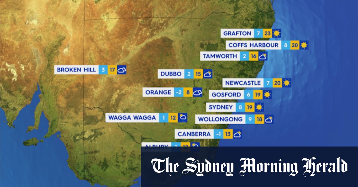 National weather forecast for Saturday August 19