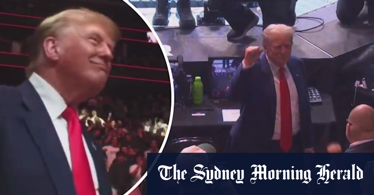 Donald Trump appears at UFC two days after guilty verdict