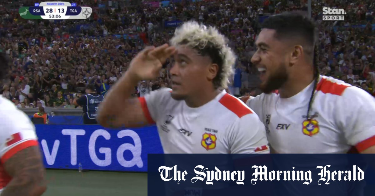 Video South Africa vs Tonga RWC every try