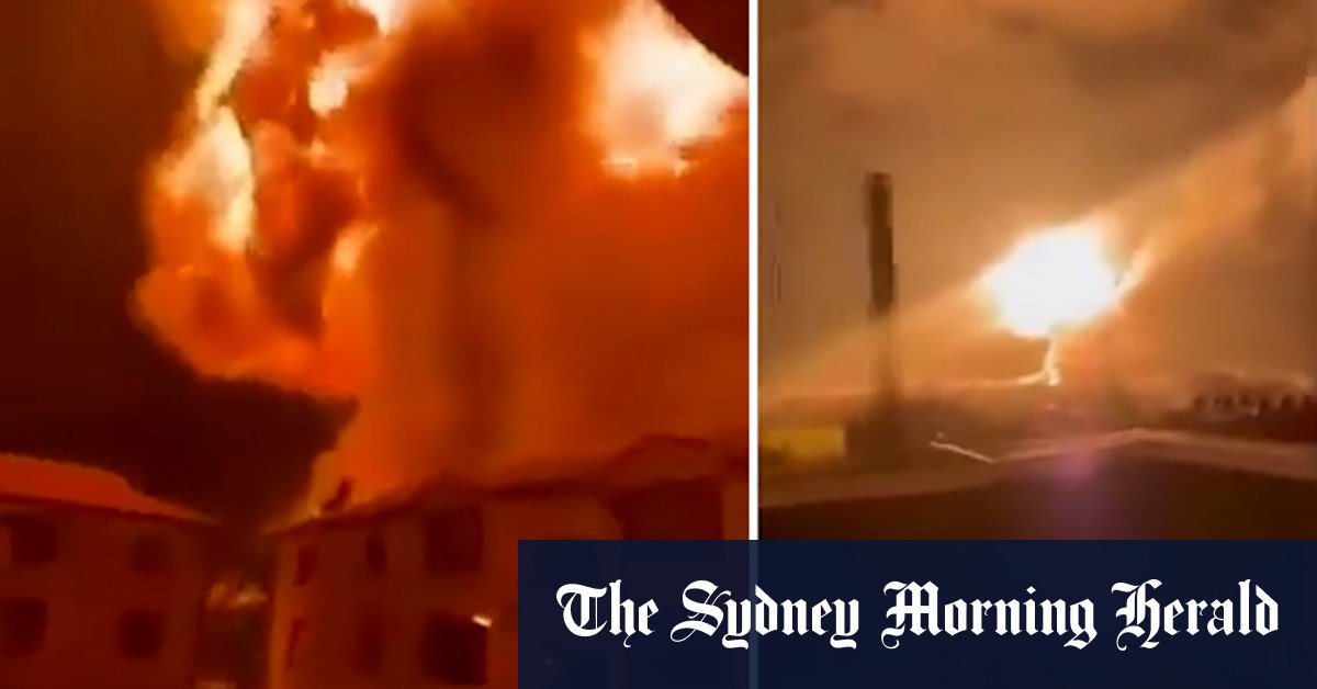 Huge fire starts from gas explosion in Nairobi