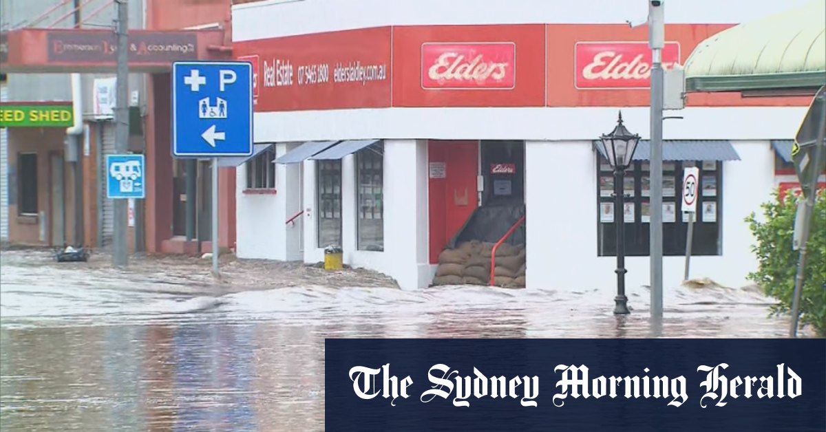 Several communities in south-east Queensland flooded for second time in months