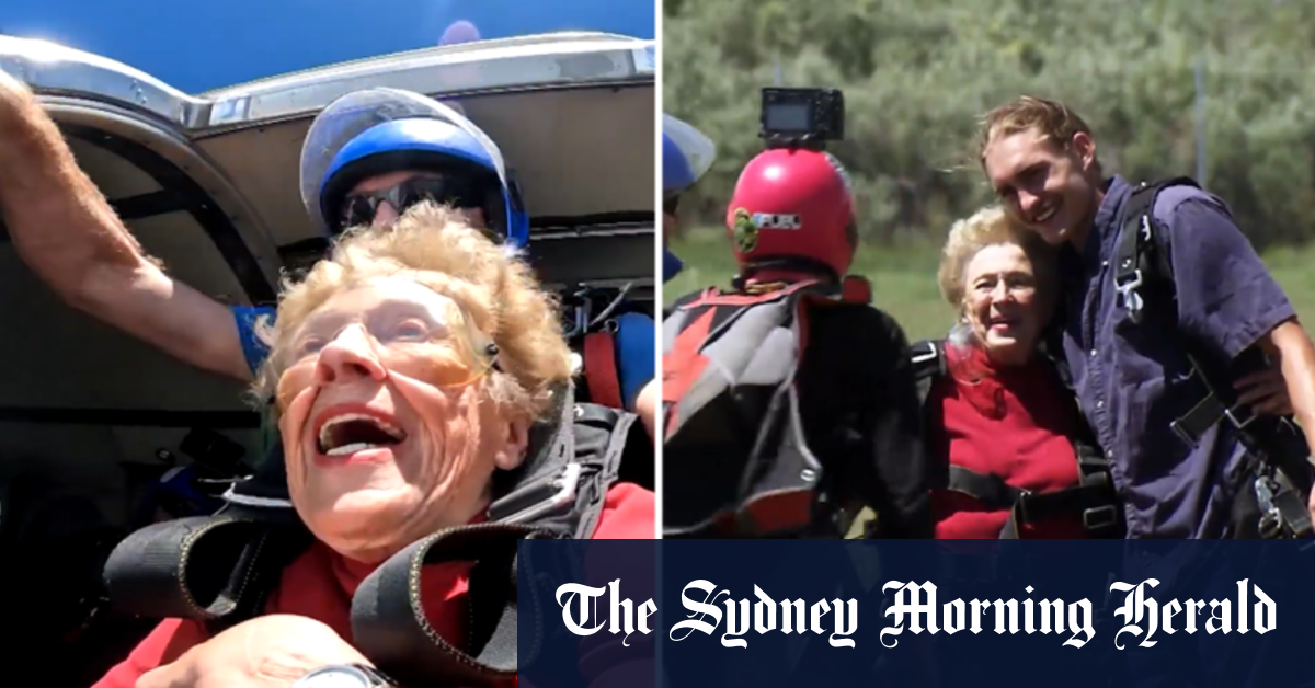 84-year-old woman sets sky diving challenge following husband’s death