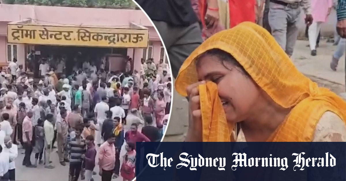At least 116 people killed in stampede in India