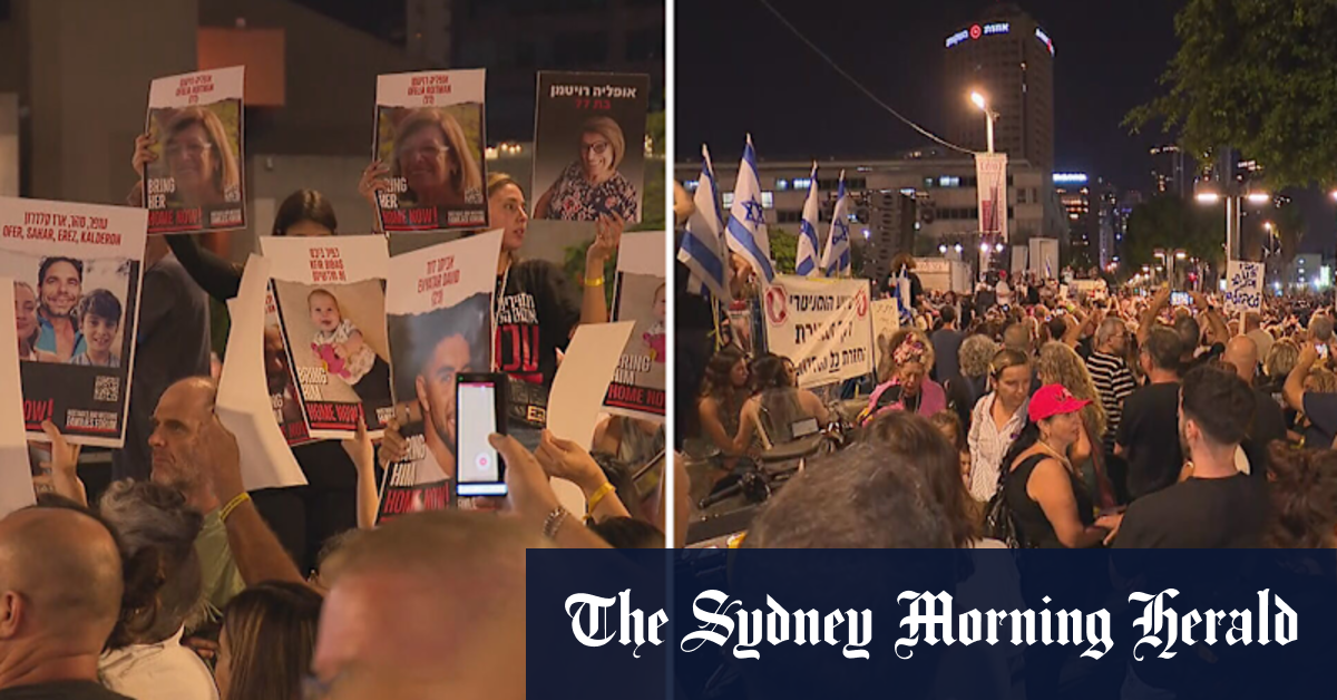 Mass demonstrations in Israel call for release of hostages held by Hamas