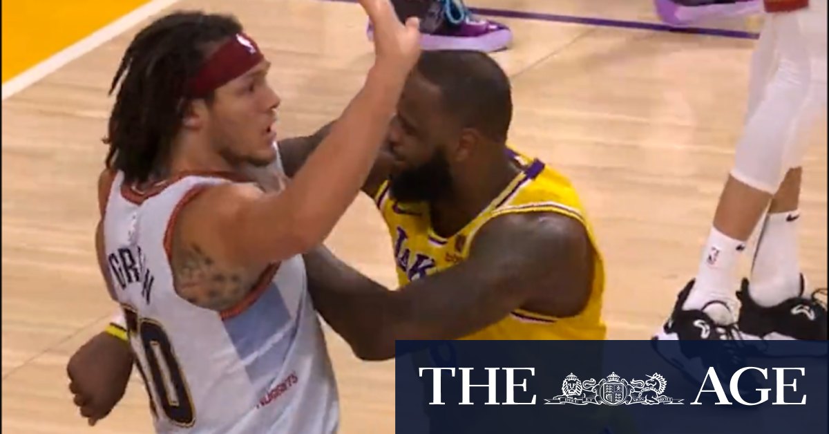 Video: LeBron in play-off altercation