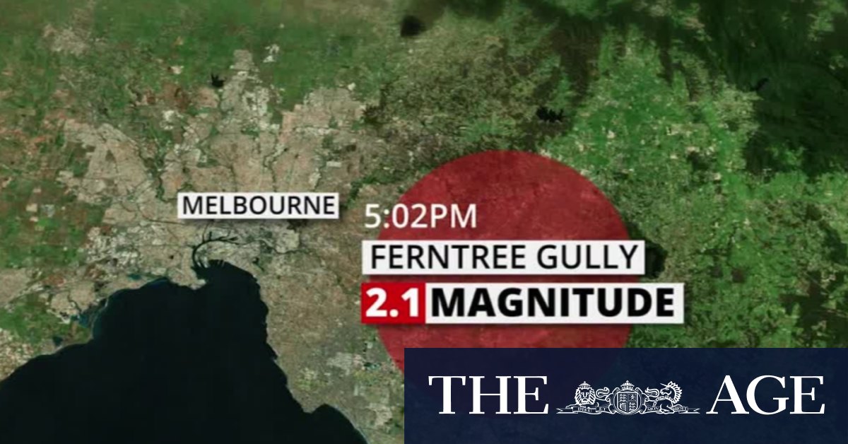 A 2.3-magnitude earthquake struck east of Melbourne